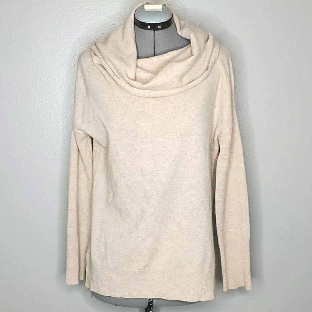 Lusso S 100% cashmere cowl neck sweater